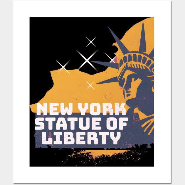 New York-Statue of Liberty Wall Art by VisionDesigner